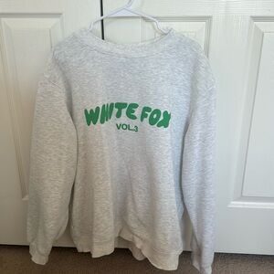 White fox crewneck